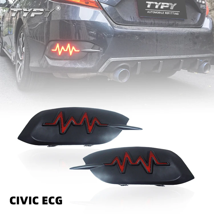 

Car Parts Fog Driving Brake Turn Signal Tail Lamp Led Rear Bumper Light for Honda Civic 2016 - 2020