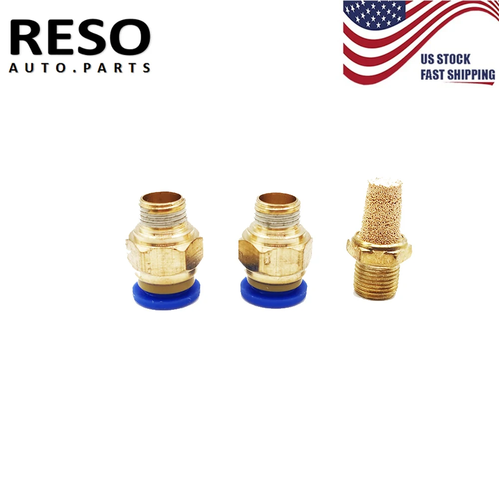 RESO  Pneumatic Connectors Brass Fitting For MAC Boost Control Solenoid Valve Sintered  5/16