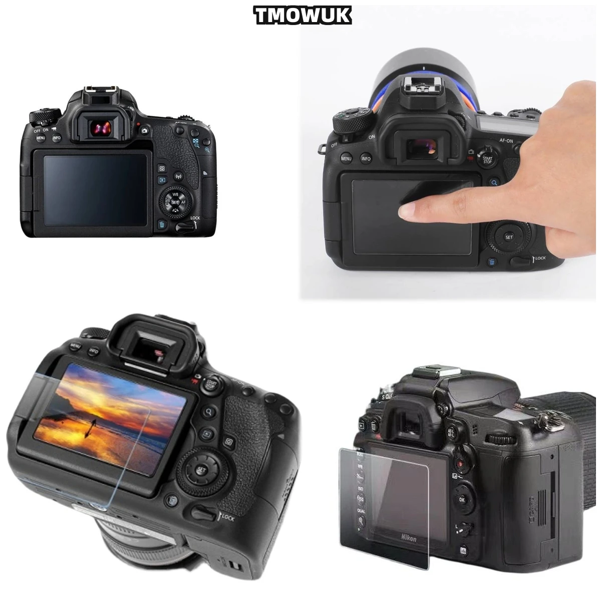 

​​For Canon 650D 9H Tempered Glass Anti-Glare Privacy Screen Protector - Anti-Blue Light Anti-Scratch Film For DSLR Camera LCD​​