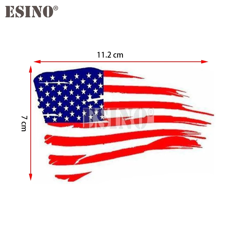 سيارة الإبداعية المتعثرة الأزرق والأحمر أمريكا سيارة ديكور صائق الكرتون البلاستيكية مقاوم للماء جسم السيارة ملصق نمط الفينيل