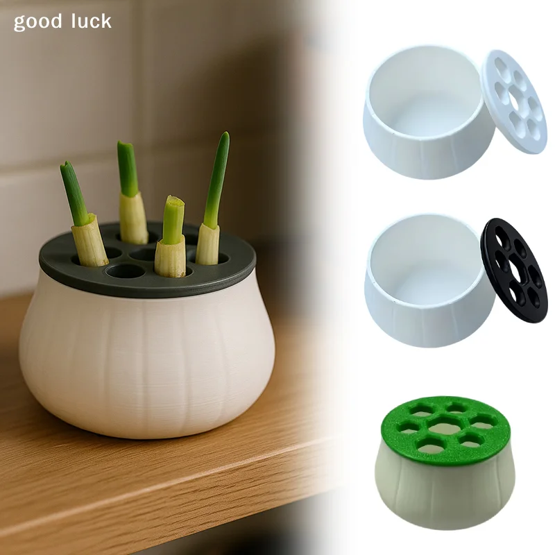 Green Onion Regeneration Planter Pot 3D Printed Hydroponic Plant Propagation Station Indoor Kitchen Gardening Home Gardening