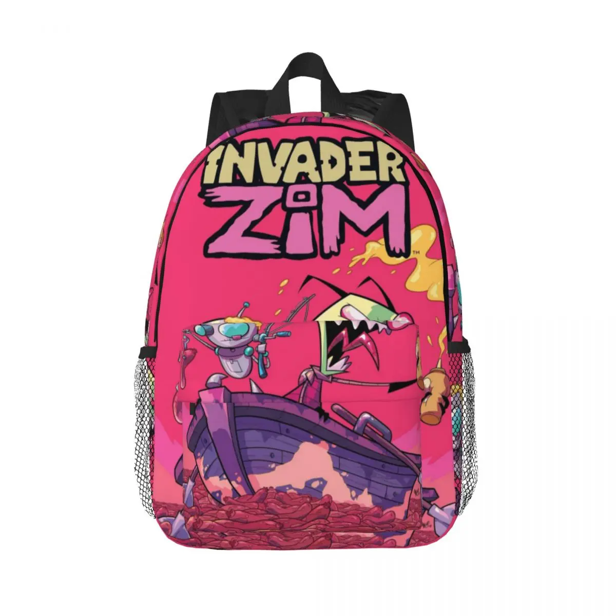 

Рюкзак Invaders Zims с героями мультфильмов «Чужой», Лидер продаж, рюкзак для мальчиков и девочек, сумка для книг, сумки на плечо для мужчин, женщин, детей, школьная сумка