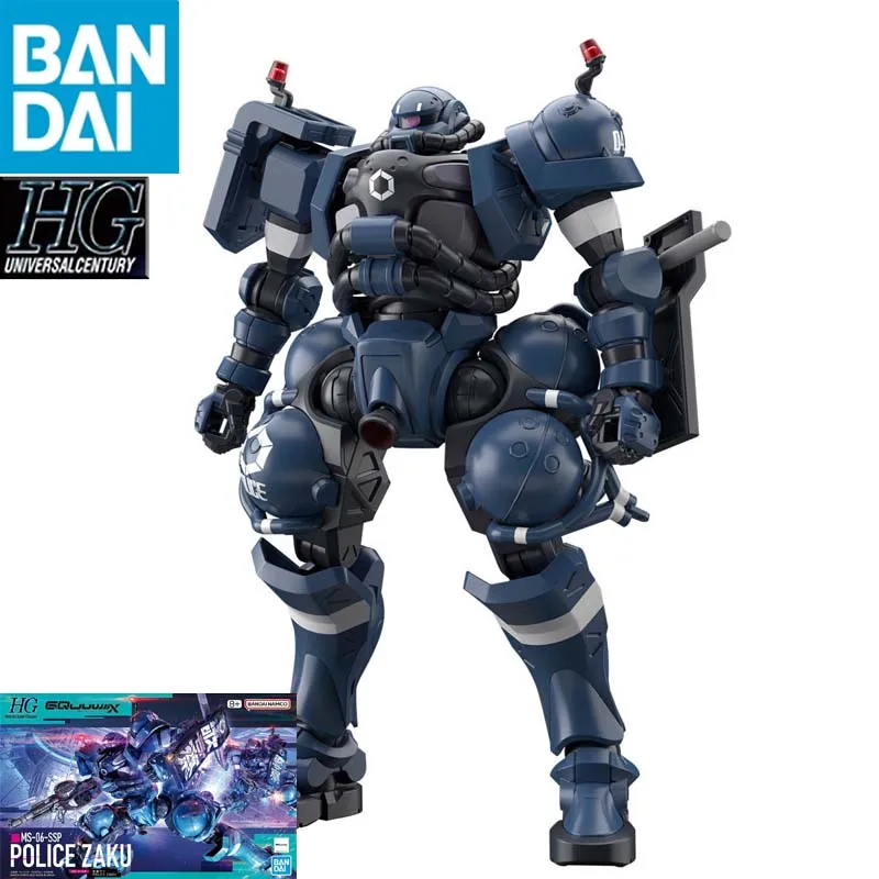 

BANDAI Gundam GQuuuuuuX HG 1/144 MS-06-SSP POLICE ZAKU ABS Anime Peripheral Assembly Model Action Toy Figures Collection Gifts
