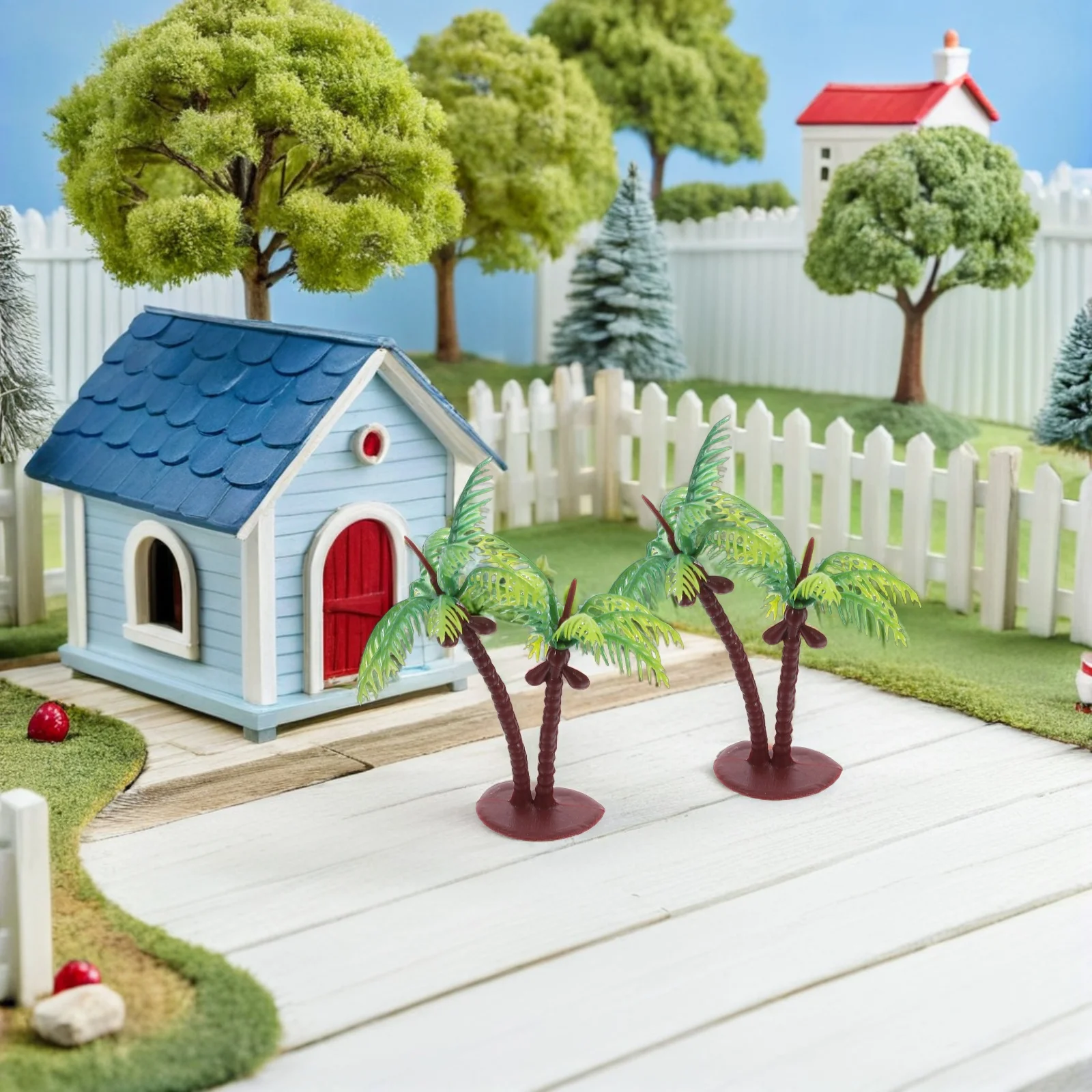 

36 шт. миниатюрные искусственные пальмы, универсальные украшения для пляжных вечеринок, аквариумы, террариумы, миниатюрные деревья для поделок