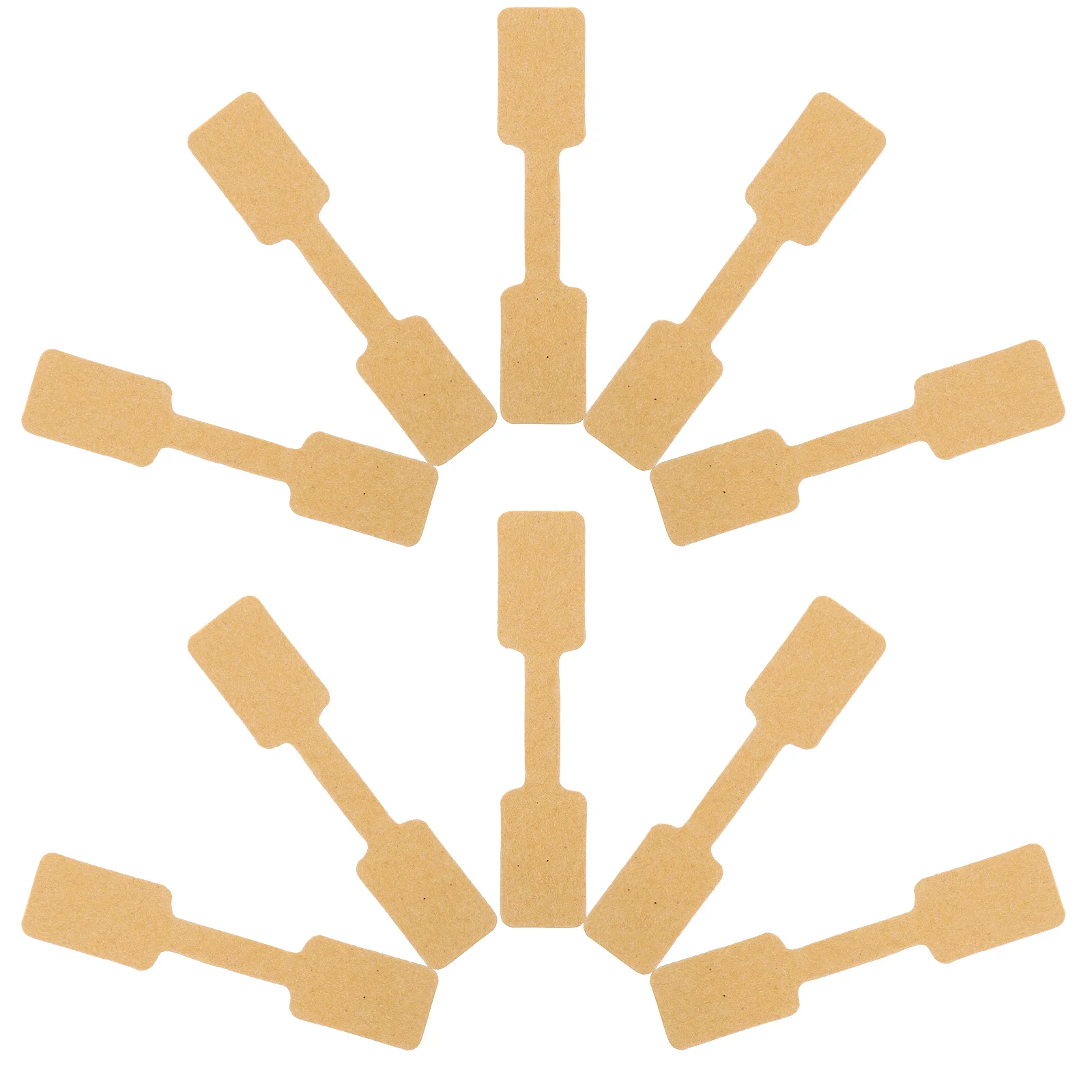 100 Pcs Jewelry Label Stickers Price Adhesive Tags Identification Multi-function Kraft Paper Convenient