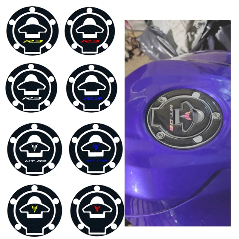 

Chrome Fuel Tank Pad Gas Cap Cover Stickers For YZF YZF R3 YZFR3 2014 2015 2016 2017 2018 2019 2020 3D Motorcycle Grip Decal