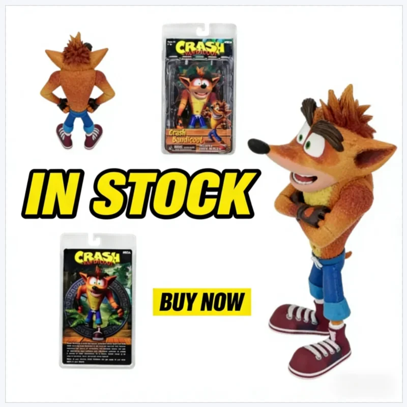 

New Hot NECA Figure Game Crash Bandicoot Sane Trilogy Action Figure Model Toys Bookshelf Ornament Birthday Present For Friends