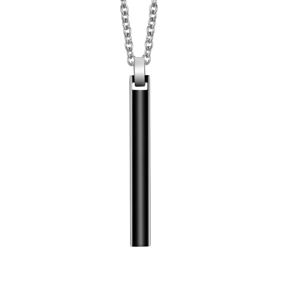 Dainty Vertival Bar Necklaces  Stainless Steel Personaized Charm Pendeant Gift Jewelry Collar For Women/Men Wholesale