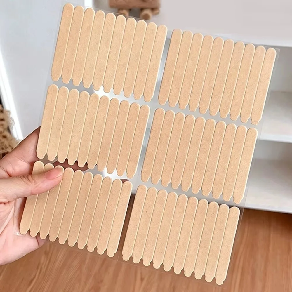 60/66Pcs Transparent Adhesive Nail Glue Stickers Double Sided Design Practice Nail Art Tape Reel Acrylic False Nails Display