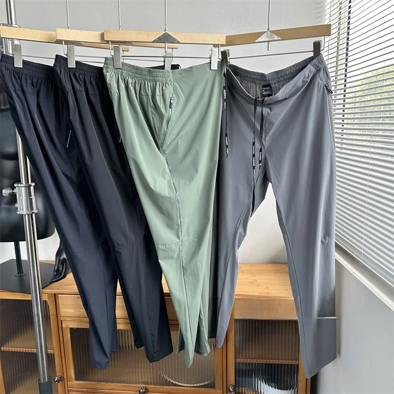 

Lightweight Breathable Men's Running Trousers Qui Dry Straight Leg Summer Outdoor Sports Pants Youth Casual Faion