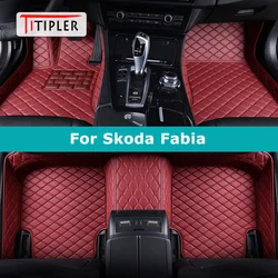 TITIPLER Custom Car Floor Mats For Skoda Fabia Auto Carpets Foot Coche Accessorie