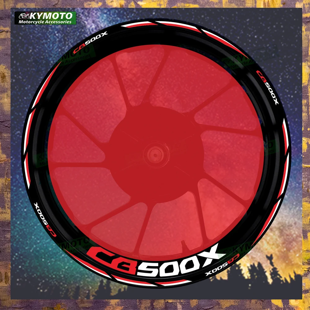 

For Honda CB500X CB 500X reflective motorcycle wheel 17 inch sticker racing fairing wheel decal rim stripe tape decal sticker