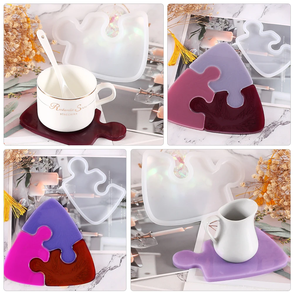 

Silicone Coaster Mold Diy Cup Mat Making Resin Epoxy Molding Tool For Handmade Crafts Cup Pad Mold Reusable Easy