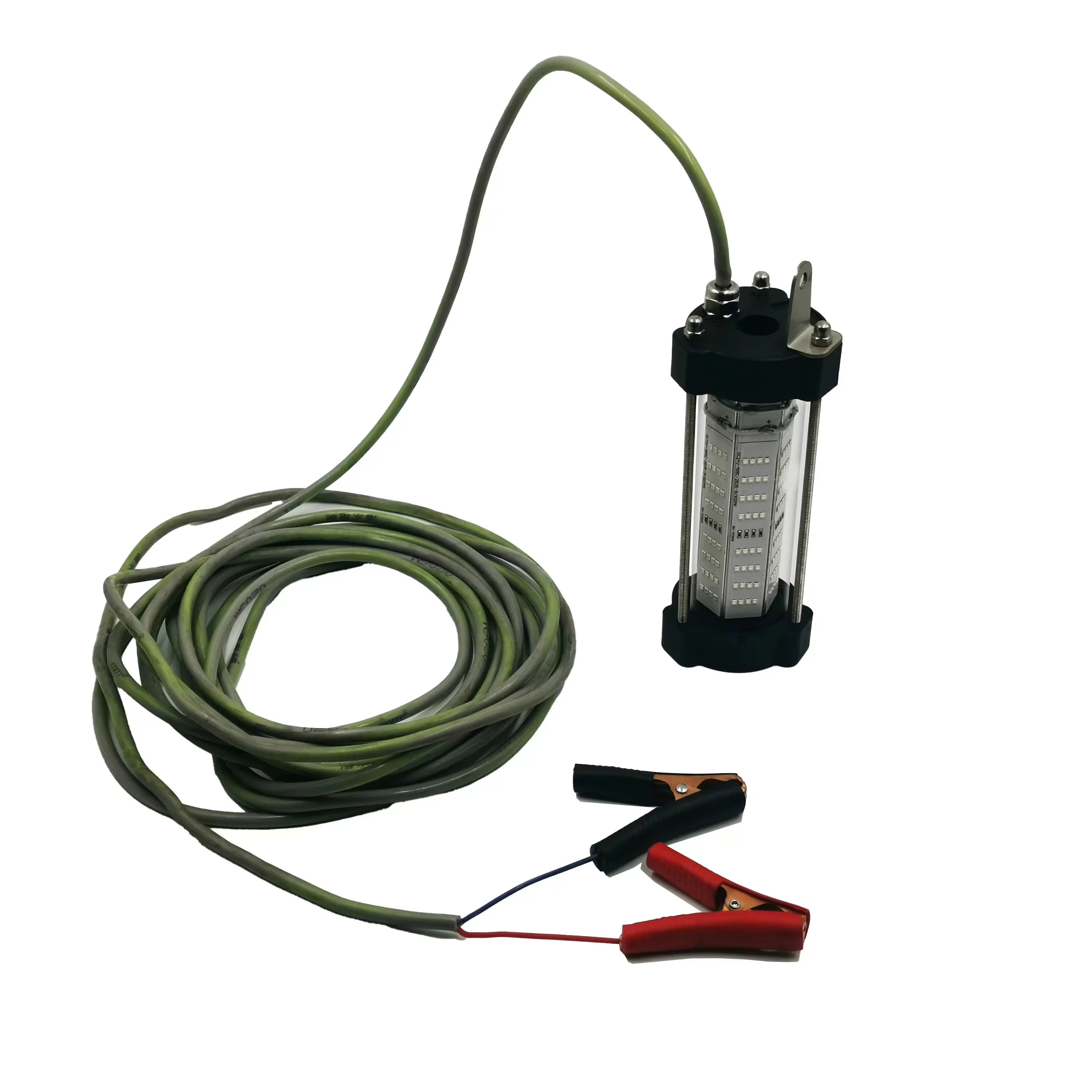 DC24V 200W LED Underwater Fishing Light Lamp IP68 Rated In Green With 10m Lighting Distance 1-Year Warranty For Deep Sea Fishing