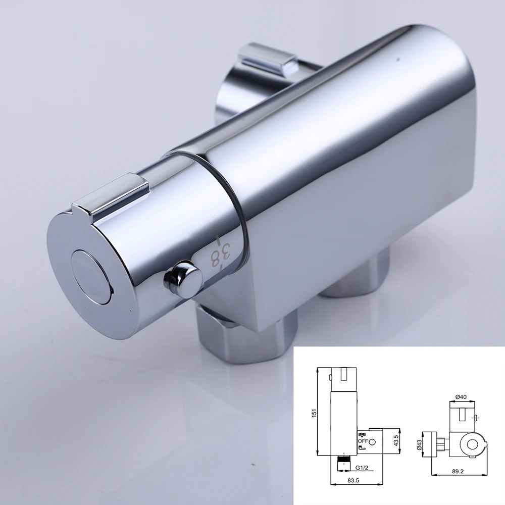 مسدس رش المرحاض النحاسي مع تنظيم بارد وساخن ودرجة حرارة ثابتة للجسم الرئيسي للتنظيف الذاتي وغسالة للنساء #3