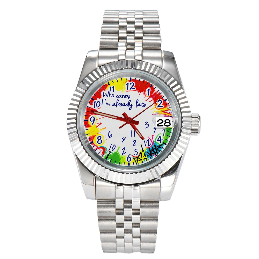 Graffiti Luxury Watch with NH35 Movement, Waterproof