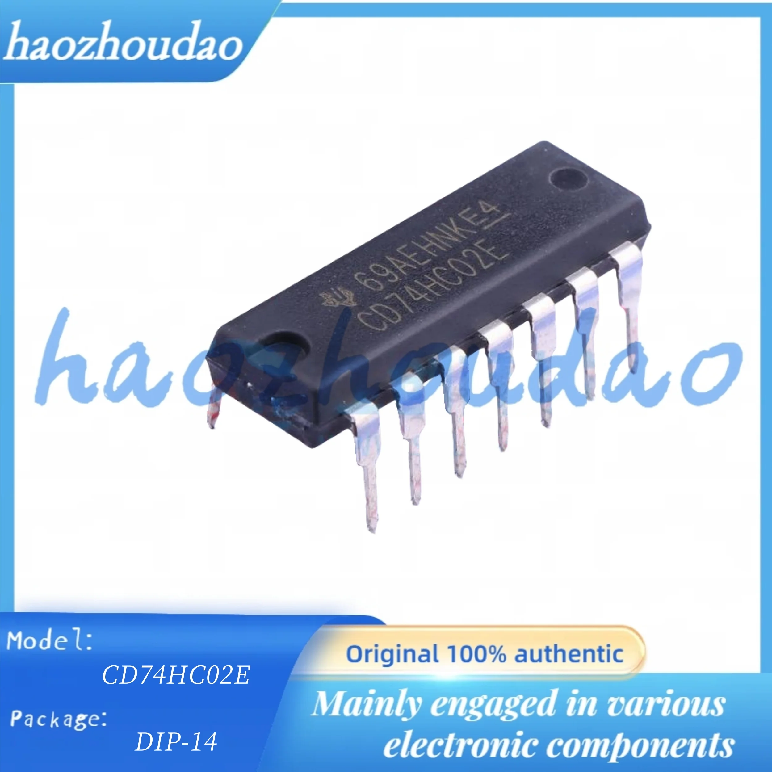 10 PZ CD4011BE CD4013BE CD4025BE CD74HC02E DIP-14 Prodotto originale originale Trigger porta logica