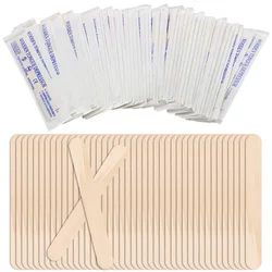 Disposable Wooden Tongue Depressor Tattoo Waxing Stick Woman Body Hair Removal Sticks Beauty Health Tool Tattoo Accessories