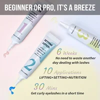 PERMANIA Loción para levantar cejas Crema permanente para laminación de cejas de una sola botella 1 # 2 # Herramienta de maquillaje para levantamiento de pestañas, emulsión de 3 lociones