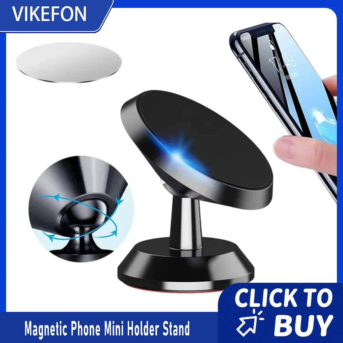 Magnetic Car Phone Holder Mount Dashboard Cell GPS Support Smartphone Mobile Stand Bracket in Car For iPhone Xiaomi Samsung LG