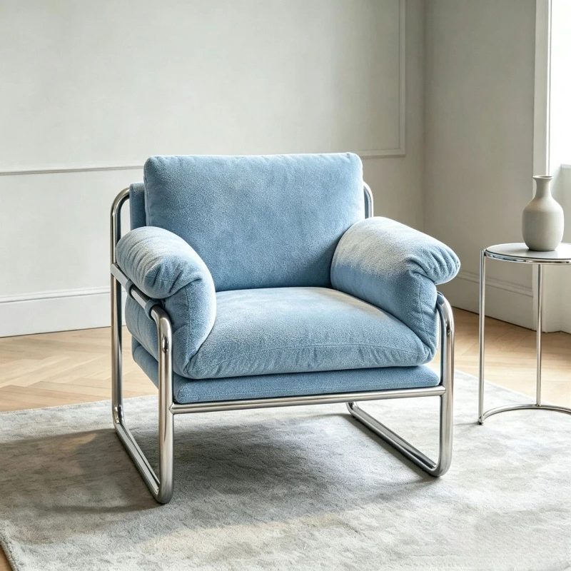 Modern simplicity, lazy sofa, high-end sense, living room leisure single sofa, lazy retro sofa chair