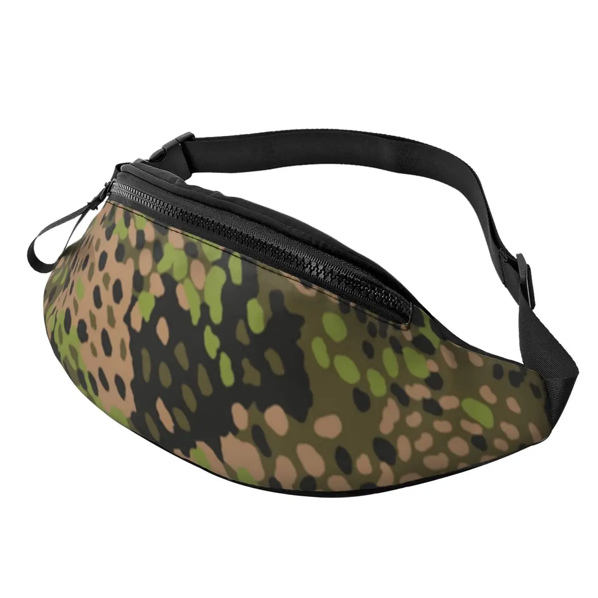 

Custom Germany Camouflage Camo Fanny Bag Customized Crossbody Waist Pack Women Men Running Phone Money Pouch