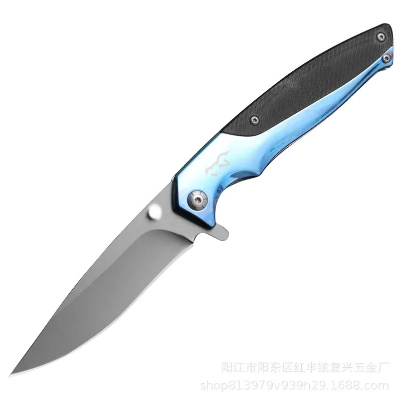 New Outdoor Camping Sharp Folding Pocket Knife High Hardness Multifunctional Field Camping Multifunctional Survival Knife