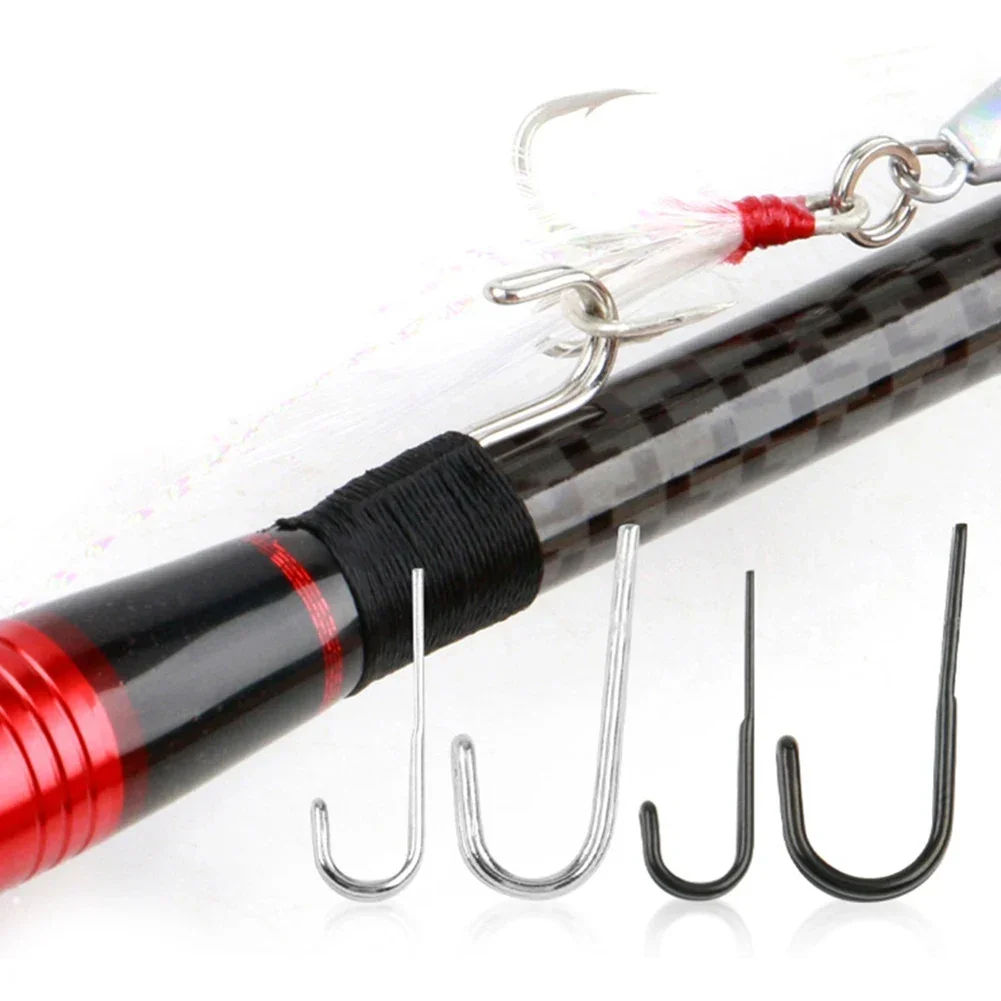 SPORTFUNSF 1Pc Stainless Steel Fishing Hook Secure Keeper Holder Lure Accessories Jig Hooks Safe Keeping For Fishing Rod Tool Ba