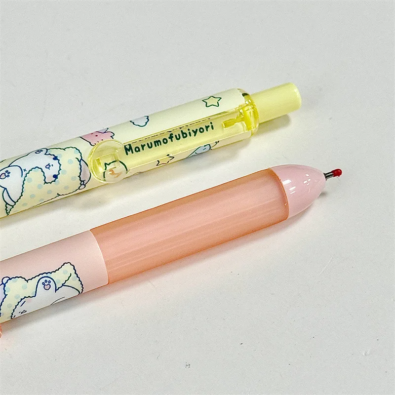 Sanrio Kawaii Marumofubiyori Cartoon Gel Pen Ball Pen Black 0.5Mm Gel Ink Pen Toys Student Cute Children Birthday Gift For Girls