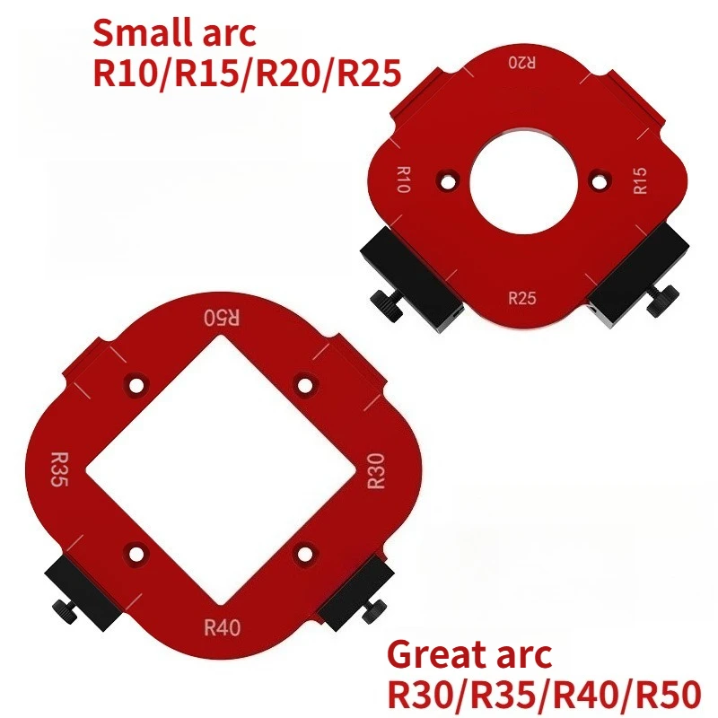 1pc Woodworking Rounded Corner Positioning Mold Model Wardrobe Corner Trimmer Mold Hand Tool R Arc Template