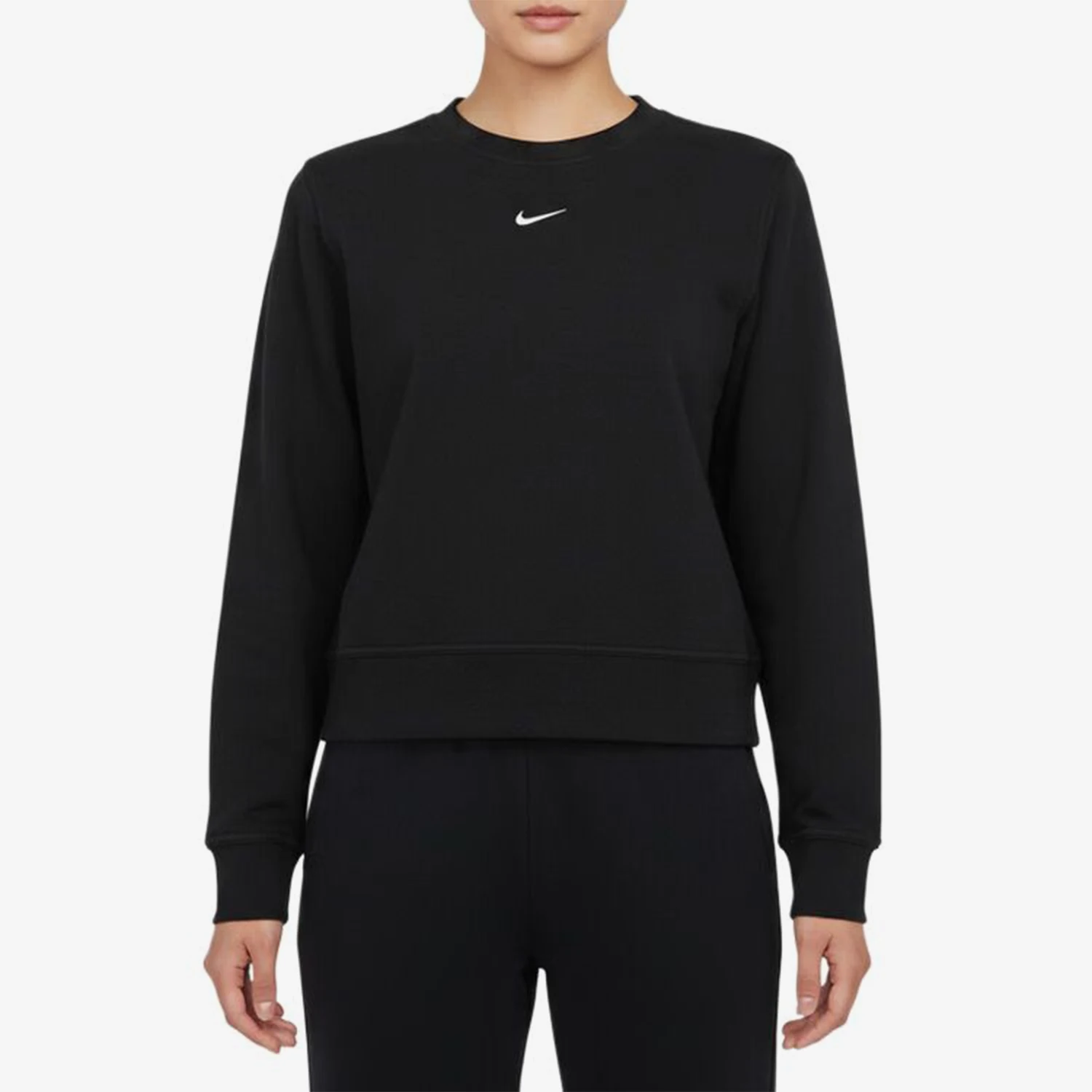 Nike genuine empty ONEDFCREWHBR new women's black minimalist hoodie IB1451-010
