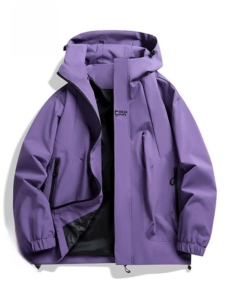 

Men's Casual Hooded Jaet Spring Autumn New Sle Loose Fit Spor Versatile Outerwear Youthful Trend Polyester Nylon Cos...