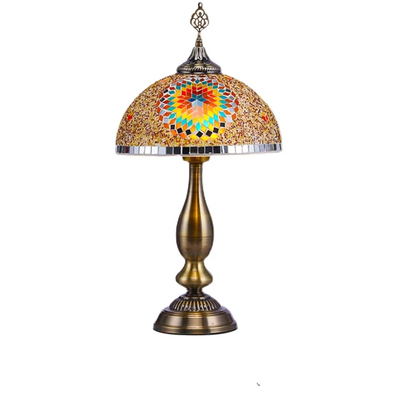 Creative Mushroom Umbrella Study Bar Coffee Bedroom Nightlight Retro Exotic Ethnic Türkiye Decorative Table Lamp