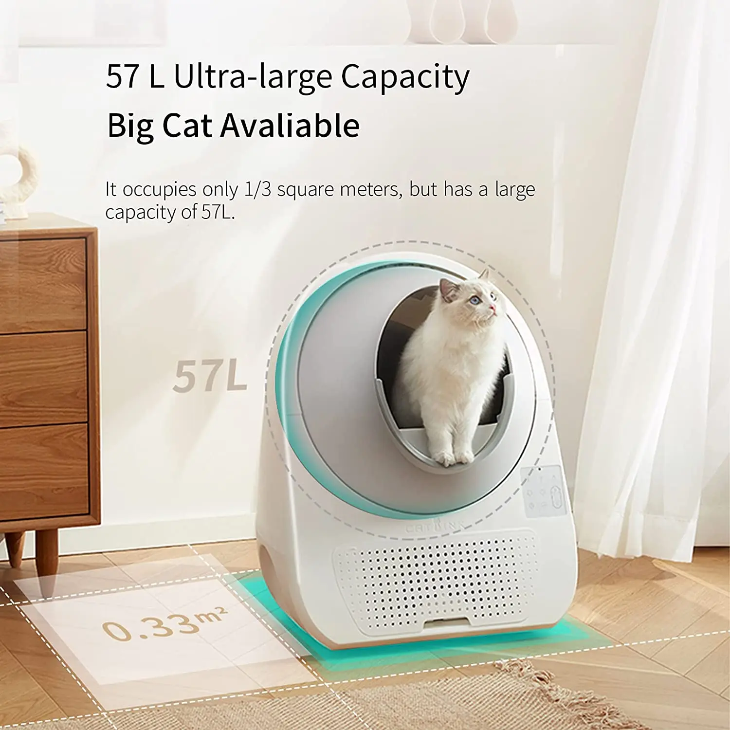 CATLINK Cat Box for Self Cleaning Litter APP Control Pet Cat Health Monitoring Sandbox Arenero Gato Cerrado Pro-x