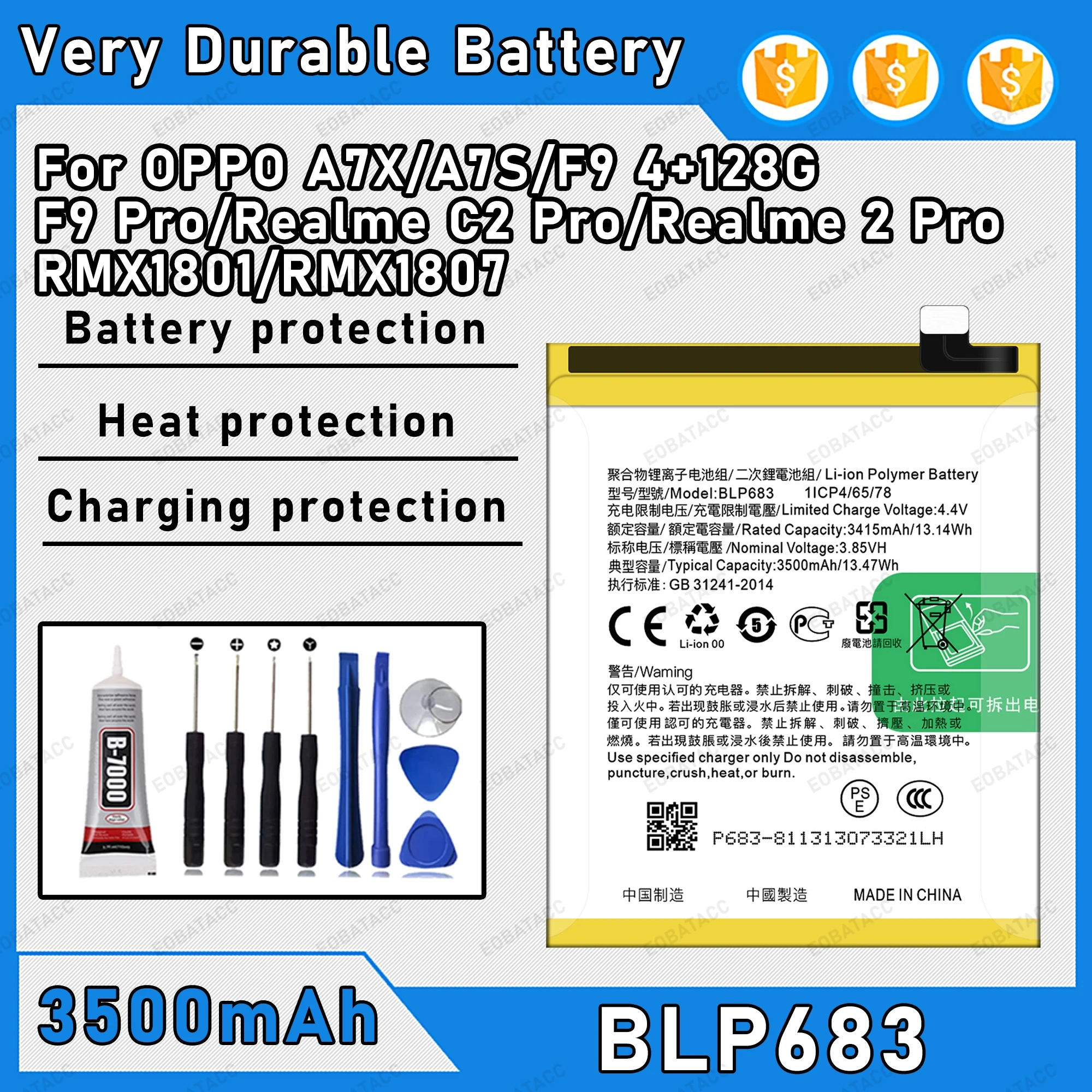 3500Mah 100% New BL…
