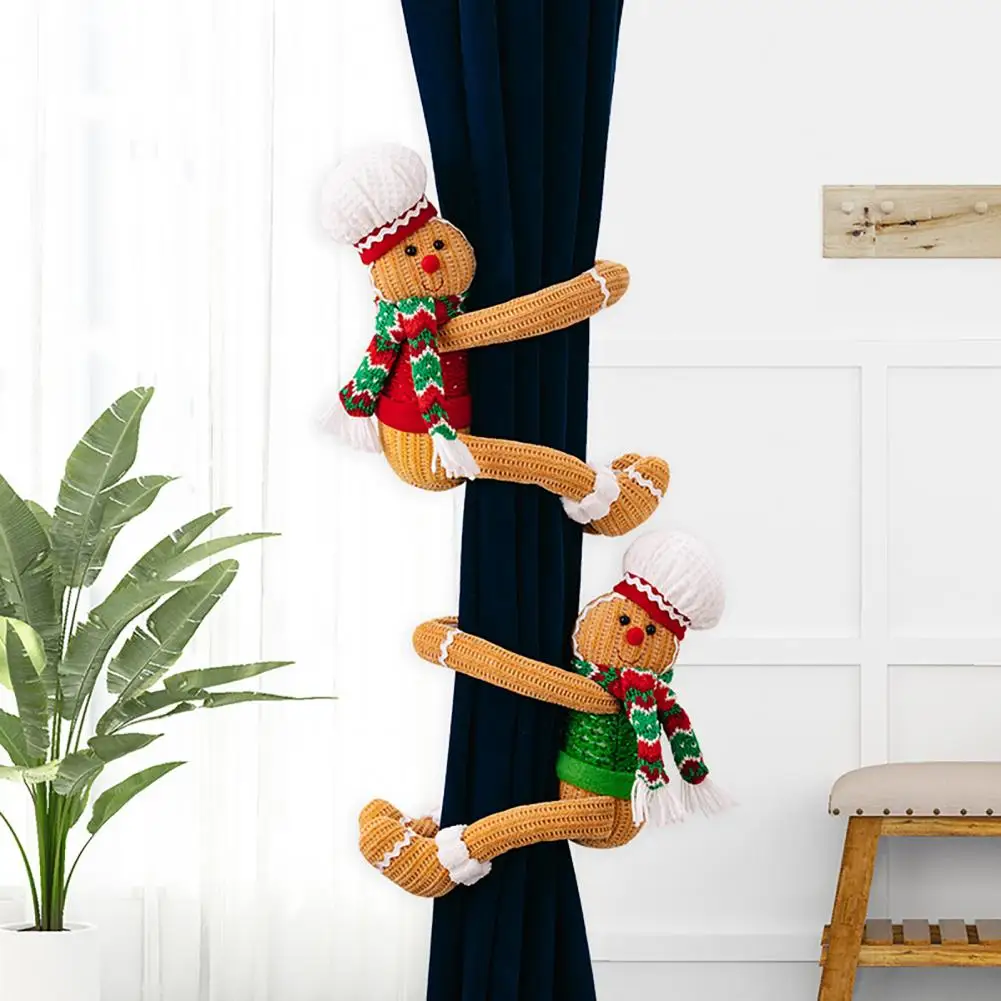 Gingerbread Man Drapes Hold Wine Bottles Of Christmas Decorations Woven Gingerbread Man Hugs Holiday Centerpieces