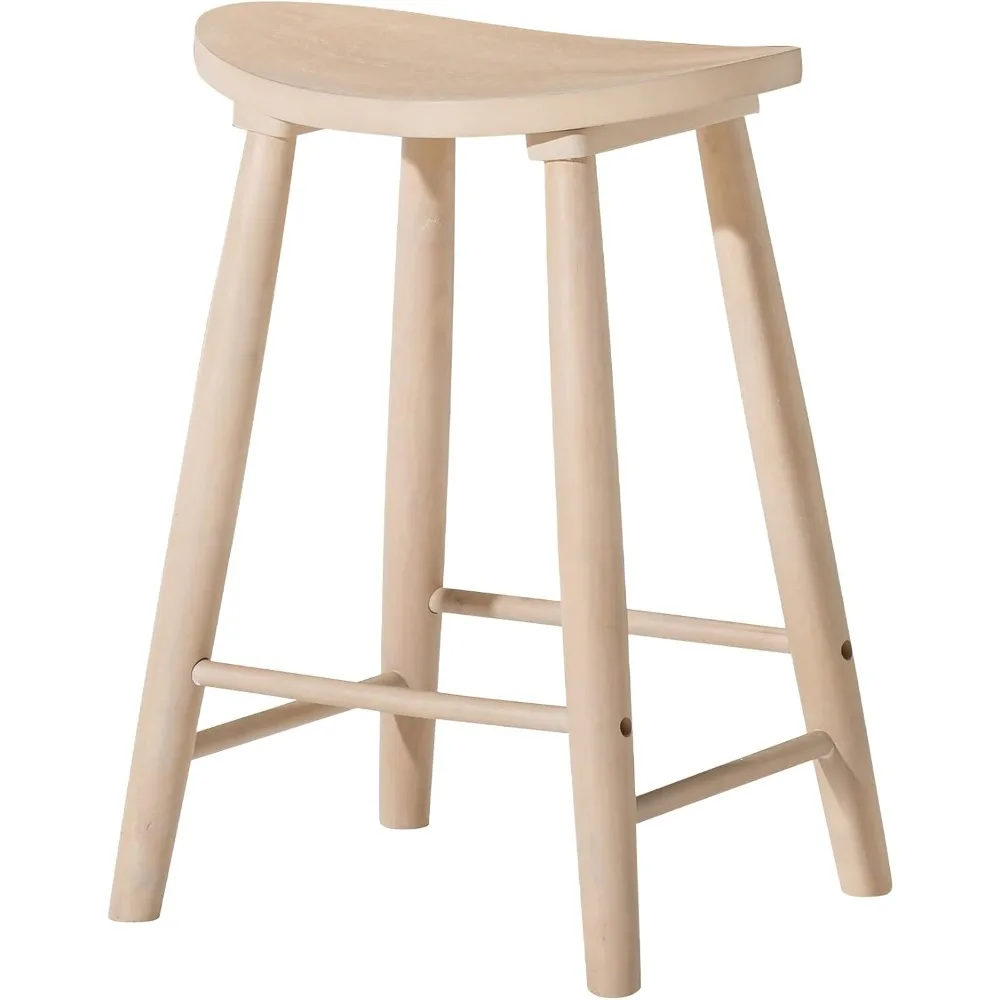 Farmhouse Wood Counter Barstool, cozinha ilha bancada, balcão altura Bar Stool, moderno