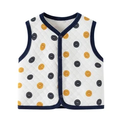 Men's and Women's Baby Air Cotton Vest Spring and Autumn Newborn Infant Thin Cotton Warm Vest 0-2 Years Old Plus Cold Weather Jacket