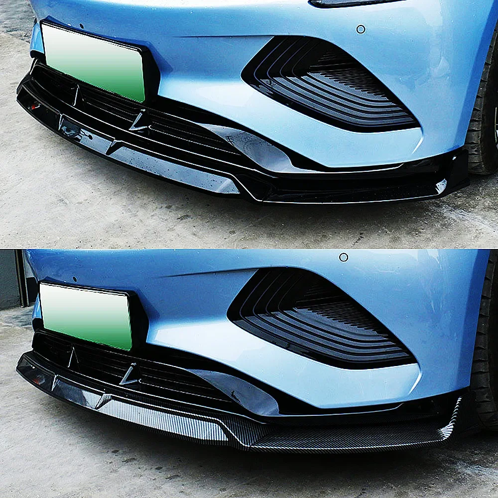 Front Bumper Splitter Lip for BYD Seal EV 2022-2024 Chin Spoiler Diffuser Protector Exterior Tuning Accessories Part Bodykit