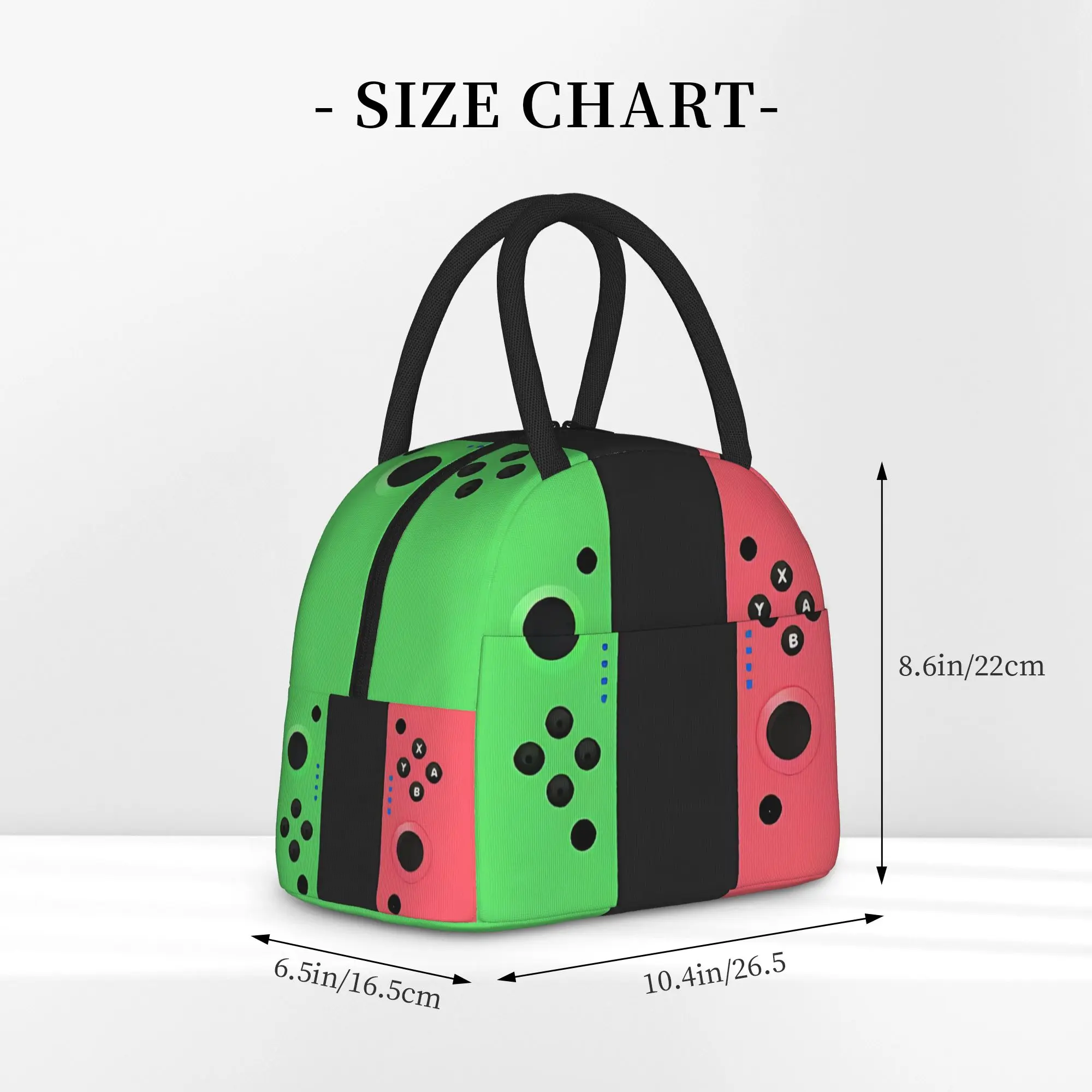 Games Console Handheld Gamer Tote Thermal Cooler Bag Controller Reusable Insulated Lunch Bag Unique Design Container Box Outdoor