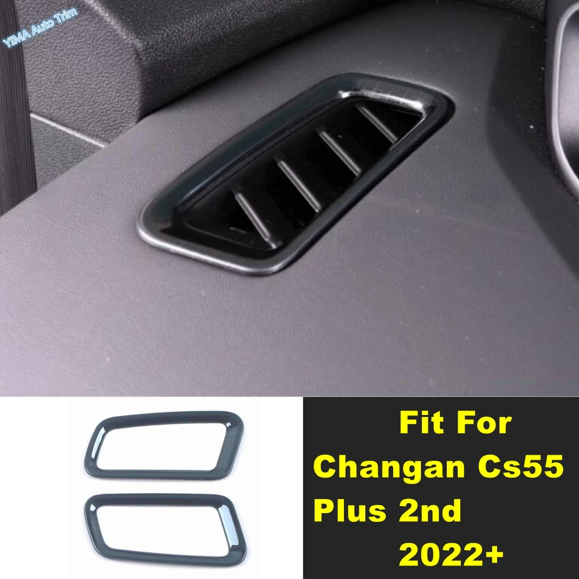 

Auto Dashboard Front AC Air Conditioning Vents Outlet Frame Decor Cover Trim Accessories For Changan Cs55 Plus 2022 - 2024 2nd