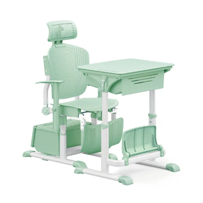 

Small and Medium School Students Desks and Chairs, Lunch Break Adjustable Lifting Learning Desks and Chairs, Reclining Foldable