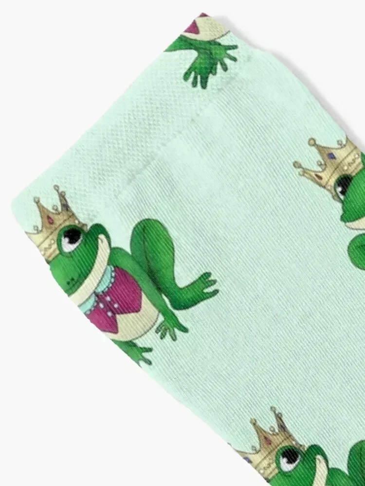 frog Prince Socks FASHION funny sock christmas gift winter thermal Men Socks Luxury Brand Women's