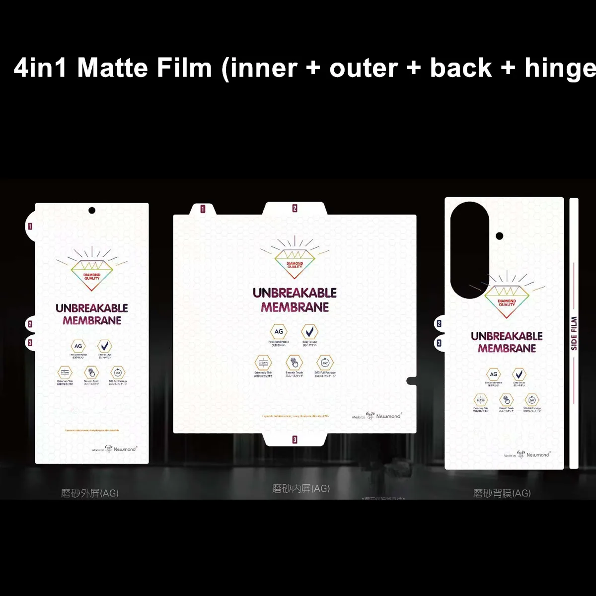 HD Matte Anti-Spy Soft TPU Hydrogel-Folie für Samsung Galaxy Z Fold 8 Ultra Fold8 Außen- und Innenseite Transparenter Displayschutz.