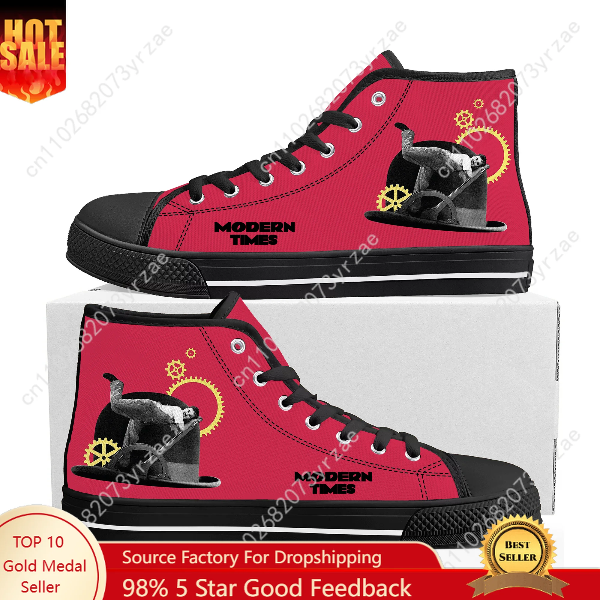 

Modern Times High Top Sneakers Men Women Teenager High Quality Fashion Trend Canvas Sneaker Built Casual Couple Custom Made Shoe
