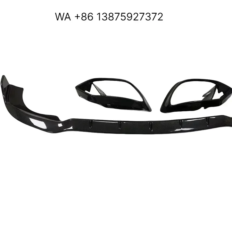Wmwmnu C290 B Style Carbon Fiber Front Bumper Chin Lip Splitter for X290 GT50 GT53 GT63 4 Door 2019-2022