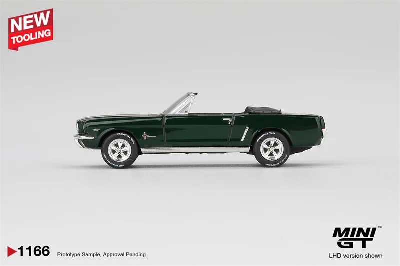 MINI GT 1:64 Modelo de Auto a Escala de Metal Fundido a Presión, Convertible 1964 Highland, Colección de Miniaturas, Regalos