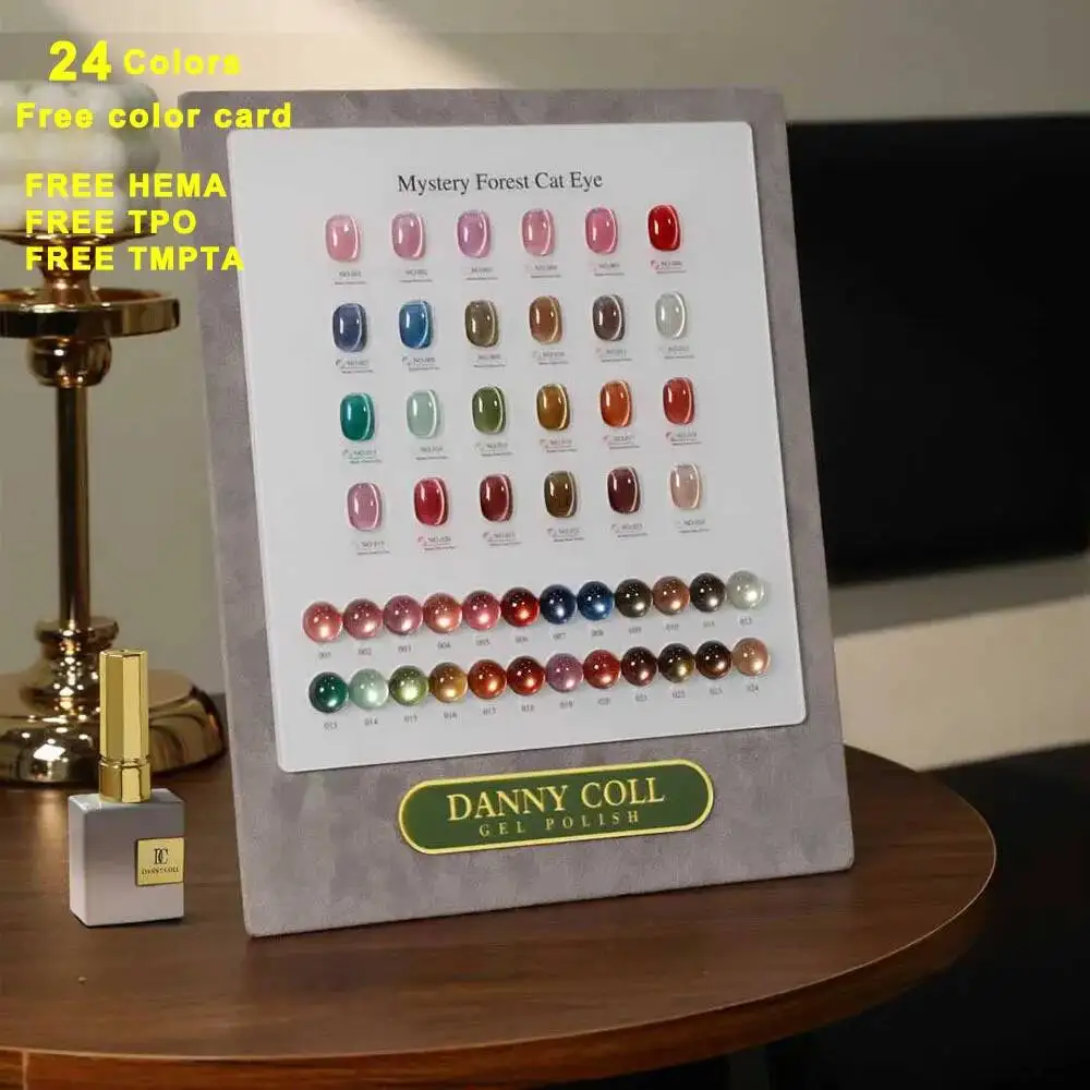

Hot Magnetic Gel Nail Polish Set With Color Display Luxury Cat's Eye Gel Polish Collection Soak Off UV LED Nail Varnish UV Gel