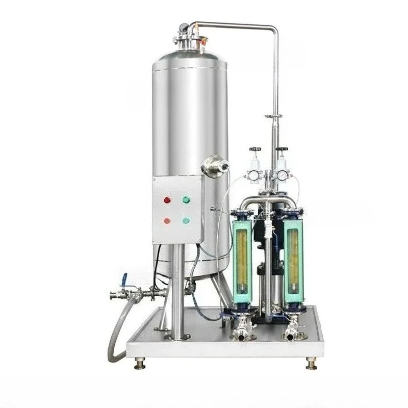 Semi-automatic carbonated beverage filling machine, soda soda can press machine