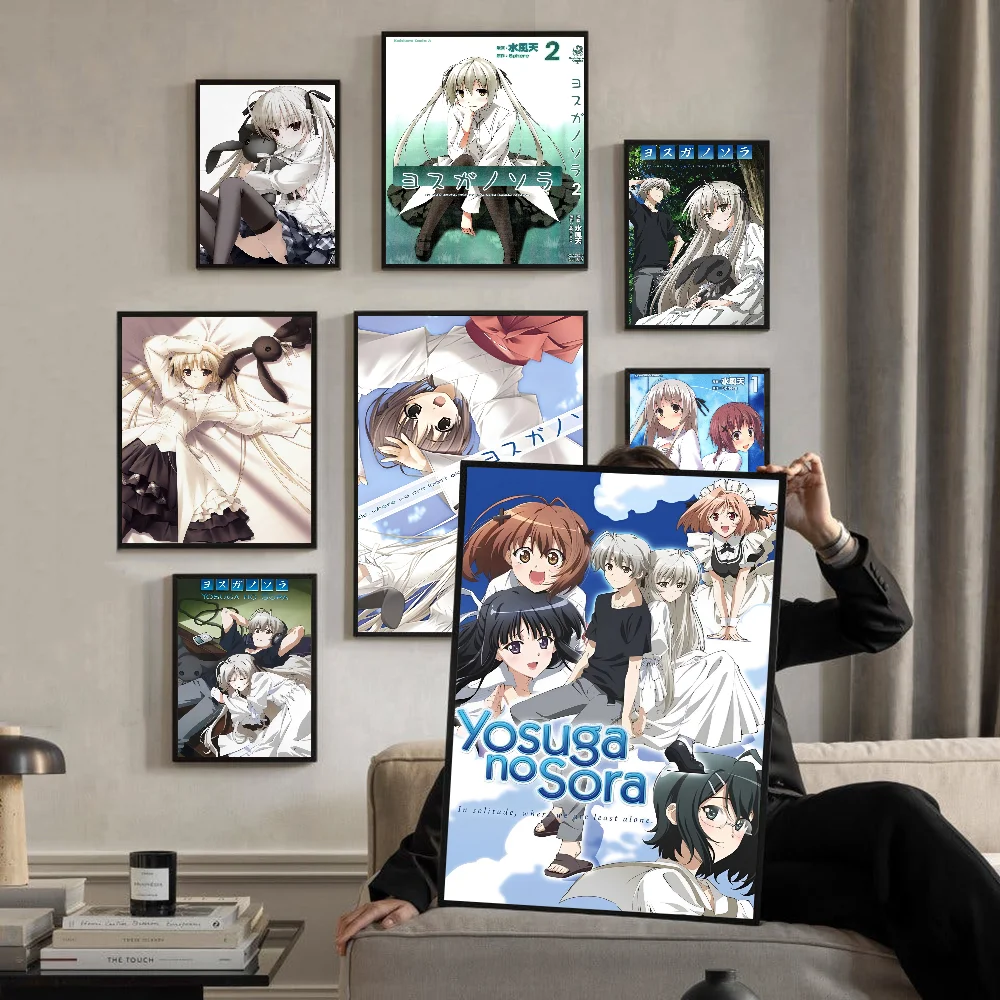 Yosuga No Sora Classic Vintage Posters Waterproof Paper Sticker Coffee House Bar Home Decor